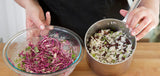 Shredded Red Cabbage & Black Beans